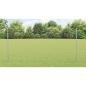 Preview: Zaun mit Pfosten Silber 1,2 x 10 m Stahl