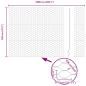 Preview: Zaun mit Pfosten Silber 1,2 x 10 m Stahl