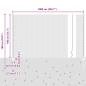 Preview: Zaun mit Pfosten Silber 1,4 x 10 m Stahl