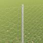 Preview: Zaun mit Pfosten Silber 1,4 x 10 m Stahl