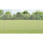 Preview: Zaun mit Pfosten Silber 1,5 x 10 m Stahl