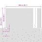 Preview: Zaun mit Pfosten Silber 1,5 x 10 m Stahl