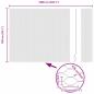 Preview: Zaun mit Pfosten Silber 1,5 x 10 m Stahl