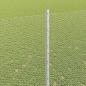 Preview: Zaun mit Pfosten Silber 1,5 x 10 m Stahl