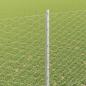 Preview: Zaun mit Pfosten Silber 1,5 x 10 m Stahl