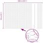 Preview: Zaun mit Pfosten Silber 1,5 x 10 m Stahl
