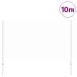 Preview: Zaun mit Pfosten Silber 1,5 x 10 m Stahl