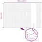 Preview: Zaun mit Pfosten Silber 1,6 x 10 m Stahl
