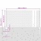 Preview: Zaun mit Pfosten Silber 0,8 x 25 m Stahl