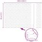 Preview: Zaun mit Pfosten Silber 0,8 x 25 m Stahl