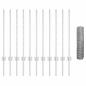 Preview: Zaun mit Pfosten Silber 0,8 x 25 m Stahl