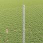 Preview: Sechseckzaun mit Pfosten 25 x 1 m Verzinkter Stahl Silber Netz