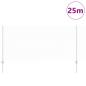 Preview: Zaun mit Pfosten Silber 1 x 25 m Stahl