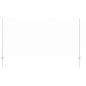 Preview: Zaun mit Pfosten Silber 1,2 x 25 m Stahl