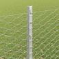 Preview: Zaun mit Pfosten Silber 1,2 x 25 m Stahl