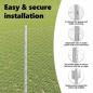 Preview: Zaun mit Pfosten Silber 1,4 x 25 m Stahl