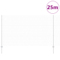 Preview: Zaun mit Pfosten Silber 1,4 x 25 m Stahl