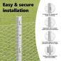 Preview: Zaun mit Pfosten Silber 1,5 x 25 m Stahl