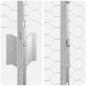 Preview: Zaun mit Pfosten Silber 1.6 x 25 m Stahl
