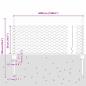 Preview: Zaun mit Pfosten Silber 0,5 x 50 m Stahl