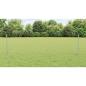 Preview: Zaun mit Pfosten Silber 0,5 x 50 m Stahl