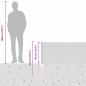 Preview: Zaun mit Pfosten Silber 0,6 x 50 m Stahl