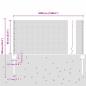 Preview: Zaun mit Pfosten Silber 0,6 x 50 m Stahl