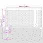Preview: Zaun mit Pfosten Silber 0,6 x 50 m Stahl