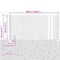 Preview: Zaun mit Pfosten Silber 0,8 x 50 m Stahl