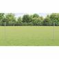 Preview: Zaun mit Pfosten Silber 0,8 x 50 m Stahl