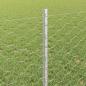 Preview: Zaun mit Pfosten Silber 0,8 x 50 m Stahl