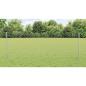 Preview: Zaun mit Pfosten Silber 0,8 x 50 m Stahl