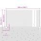 Preview: Zaun mit Pfosten Silber 1 x 50 m Stahl