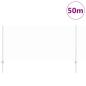 Preview: Zaun mit Pfosten Silber 1 x 50 m Stahl
