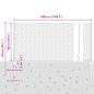 Preview: Zaun mit Pfosten Silber 1 x 50 m Stahl