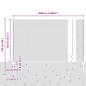 Preview: Zaun mit Pfosten Silber 1,2 x 50 m Stahl