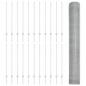 Preview: Zaun mit Pfosten Silber 1,2 x 50 m Stahl
