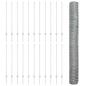 Preview: Zaun mit Pfosten Silber 1,2 x 50 m Stahl