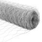 Preview: Zaun mit Pfosten Silber 1,2 x 50 m Stahl