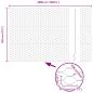 Preview: Zaun mit Pfosten Silber 1,2 x 50 m Stahl