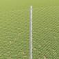 Preview: Zaun mit Pfosten Silber 1,4 x 50 m Stahl