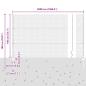 Preview: Zaun mit Pfosten Silber 1,4 x 50 m Stahl