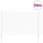 Preview: Zaun mit Pfosten Silber 1,5 x 50 m Stahl