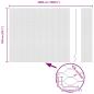 Preview: Zaun mit Pfosten Silber 1,5 x 50 m Stahl