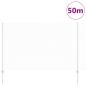 Preview: Zaun mit Pfosten Silber 1,5 x 50 m Stahl