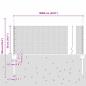 Preview: Zaun mit Pfosten Silber 0,5 x 100 m Stahl