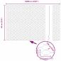 Preview: Zaun mit Pfosten Silber 0,6 x 100 m Stahl