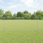Preview: Sechseckiger Zaun mit Pfosten 100 x 1 m Verzinkter Stahl Silber
