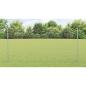 Preview: Zaun mit Pfosten Silber 1,2 x 100 m Stahl