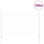 Preview: Zaun mit Pfosten Silber 1,6 x 100 m Stahl